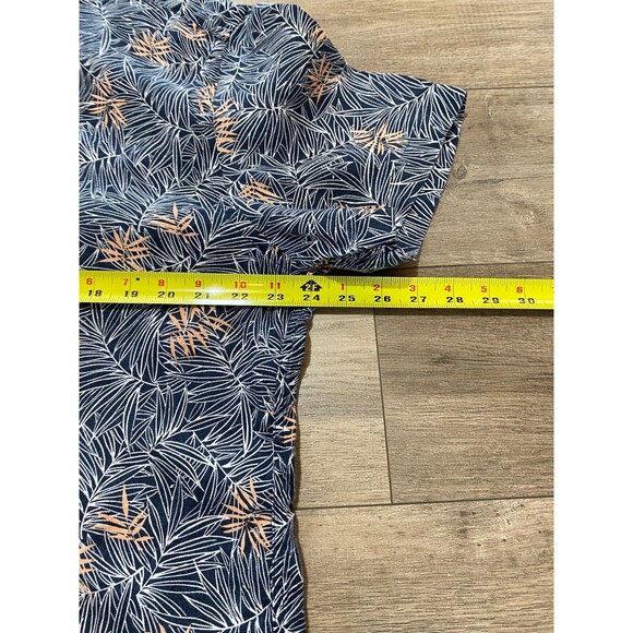 Men's Blue and Orange Patterned Shirt - Picture 5 of 7